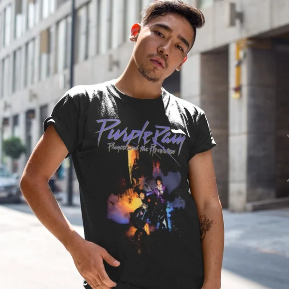 PRINCE ESTATE PURPLE RAIN ALBUM COVER RETRO MUSIC NEW UNISEX FESTIVAL CONCERT 80 - Picture 2 of 4